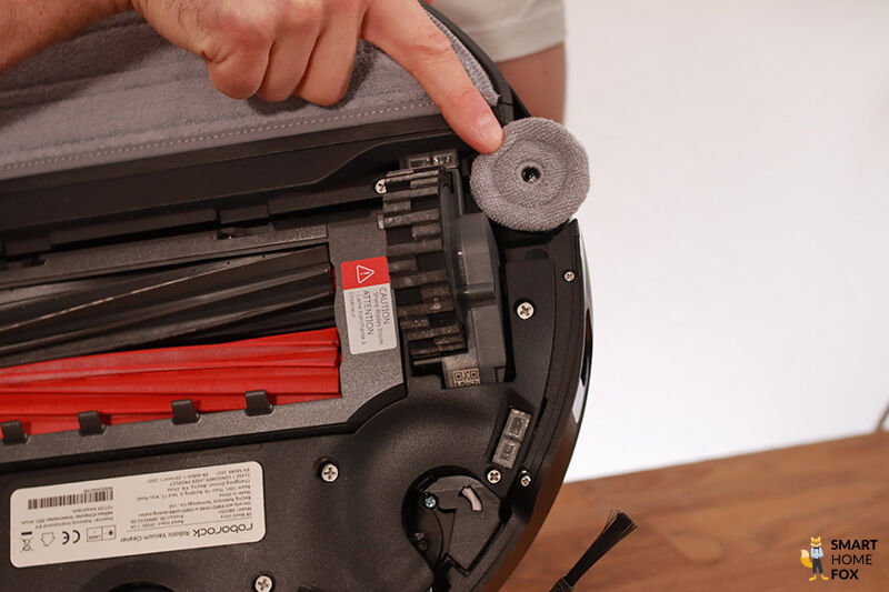 Der Mini-Mop des Roborock S8 MaxV Ultra ist zu sehen.